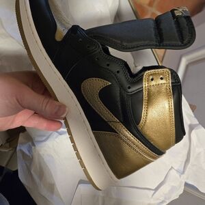 Nike Black and Gold Sneakers